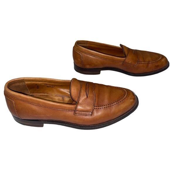 Alden New England Brown Leather Penny Loafers    Size: 9 B/D - Picture 3 of 9